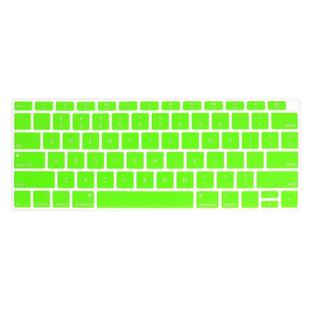 ENKAY Hat-prince US Version of The Notebook Ultra-thin  Silicone Color Keyboard Protective Cover for MacBook Air 13.3 inch A1932 (2018)(Green)