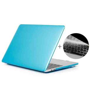 ENKAY Hat-Prince 2 in 1 Crystal Hard Shell Plastic Protective Case + US Version Ultra-thin TPU Keyboard Protector Cover for 2016 New MacBook Pro 13.3 inch with Touchbar (A1706)(Blue)