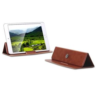 Multi-function Portable Ultrathin Foldable Heat Dissipation Mobile Phone Desktop Holder Laptop Stand (Brown)