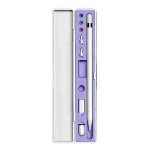 Multifunctional Shockproof Storage Box for Apple Pencil 1 / 2 (Purple)