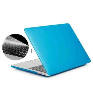 ENKAY Hat-Prince 2 in 1 Frosted Hard Shell Plastic Protective Case + Europe Version Ultra-thin TPU Keyboard Protector Cover for 2016 MacBook Pro 13.3 Inch with Touch Bar (A1706) (Baby Blue)