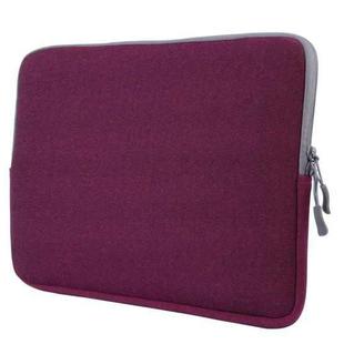 For Macbook Pro 13.3 inch with Touch Bar Laptop Bag Soft Portable Package Pouch(Purple)
