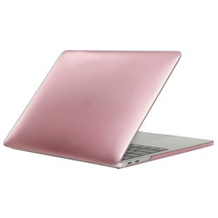 Laptop Metal Style Protective Case for MacBook Pro 13.3 inch A1989 (2018)(Rose Gold)