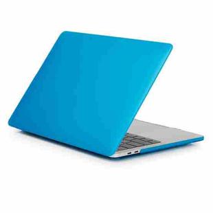 Laptop Frosted Style PC Protective Case for MacBook Pro 15.4 inch A1990 (2018)(Lake Blue)