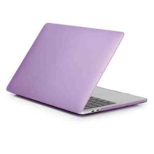 Laptop Frosted Style PC Protective Case for MacBook Pro 15.4 inch A1990 (2018)(Purple)
