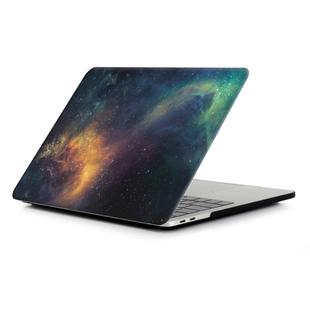 Green Starry Sky Pattern Laptop Water Decals PC Protective Case for Macbook Pro 13.3 inch A1989 (2018) / A1706 / A1708 / A2159 / A2289 / A2251 / A2338
