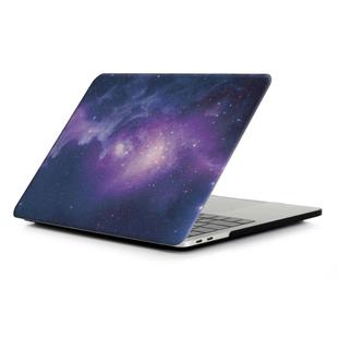 Blue Starry Sky Pattern Laptop Water Decals PC Protective Case for Macbook Pro 13.3 inch A1989 (2018) / A1706 / A1708 / A2159 / A2289 / A2251 / A2338