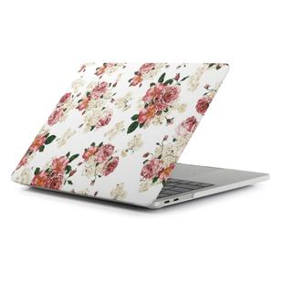 Laurel Flower Pattern Laptop Water Decals PC Protective Case for Macbook Pro 13.3 inch A1989 (2018) / A1706 / A1708 / A2159 / A2289 / A2251 / A2338