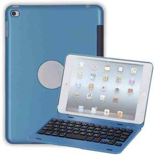 F1+ For iPad mini 5 / 4 Laptop Version Plastic Bluetooth Keyboard Tablet Case(Blue)