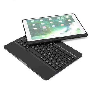 F360 For iPad Pro 10.5 inch & iPad Air 10.5 inch Rotatable Colorful Backlight Laptop Version Aluminum Alloy Bluetooth Keyboard Tablet Case (Black)