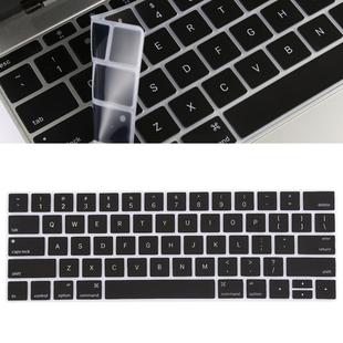 Keyboard Protector Silica Gel Film for MacBook Pro 13 / 15 with Touch Bar (A1706 / A1989 / A1707 / A1990)(Black)