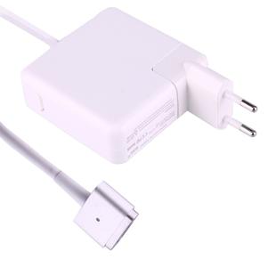 60W 16.5V 3.65A 5 Pin T Style MagSafe 2 Replacement AC Adaptor for Apple Macbook  A1425 / A1435 / A1502, Length: 1.8m(White)