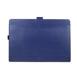 For Microsoft Surface Pro 7 / 7+ Microfiber Lambskin Texture Magnetic Horizontal Flip Leather Case with Pen Slot & Holder (Blue)