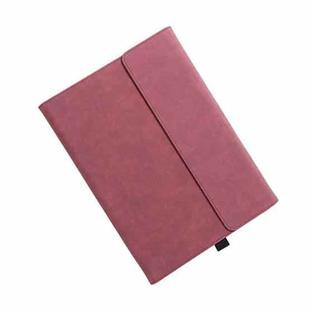 For Microsoft Surface Pro 7 / 7+ South African Sheepskin Magnetic Horizontal Flip Leather Case with Pen Slot & Holder (Red)