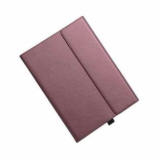 For Microsoft Surface Pro 7 / 7+ Microfiber Lambskin Texture Magnetic Horizontal Flip Leather Case with Pen Slot & Holder (Red)