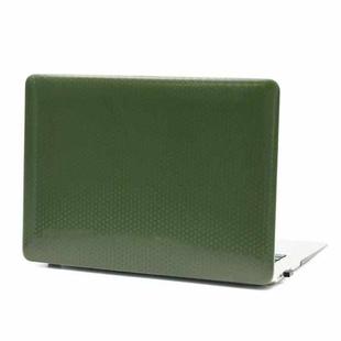Laptop Plastic Honeycomb Protective Case For MacBook Pro 13.3 inch 2022 (Army Green)