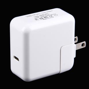 29W USB-C / Type-C 3.1 Port Power Charger Adapter, US Plug(White)