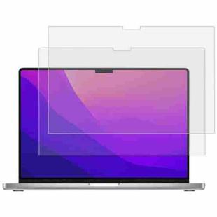 2 PCS 9H Laptop Screen Explosion-proof Tempered Glass Protective Film For MacBook Pro 14.2 inch A2442/A2779