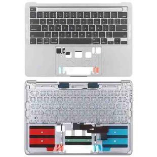 For MacBook Pro Retina 13 inch A2289 2020 C-side Cover + US Edition Key Board (Silver)