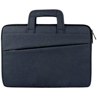 ST03S 14.1 inch Double Side Pockets Wearable Oxford Cloth Soft Handle Portable Laptop Tablet Bag(Navy Blue)