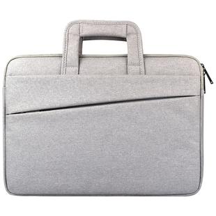 ST03S 15.6 inch Double Side Pockets Wearable Oxford Cloth Soft Handle Portable Laptop Tablet Bag(Grey)