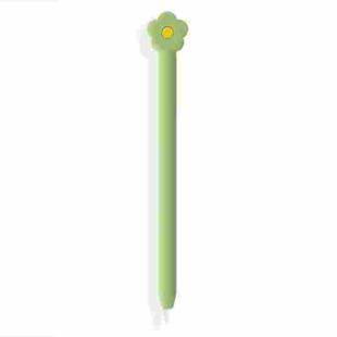 Cute Cartoon Silicone Protective Cover for Apple Pencil 2(Green)