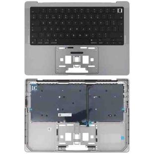 For MacBook Pro 14 inch 2021 A2442 / 2023 A2779 Big Enter Version UK Keyboard with C Shell (Grey)