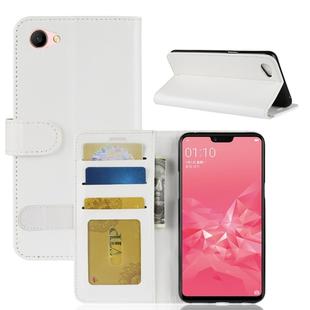 Crazy Horse Texture Horizontal Flip Leather Case for OPPO A3, with Wallet & Holder & Card Slots(White)