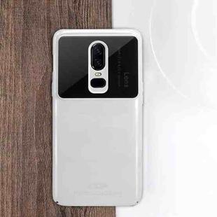 MOFI  Full Coverage High Alumina Glass + PC + Lens Face Parnt Protective Back Case for OnePlus 6(White)