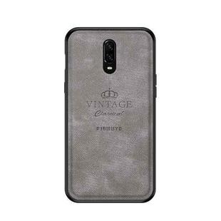 PINWUYO Shockproof Waterproof Full Coverage PC + TPU + Skin Protective Case for One Plus 6T (Grey)