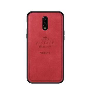 PINWUYO Shockproof Waterproof Full Coverage PC + TPU + Skin Protective Case for One Plus 6T (Red)