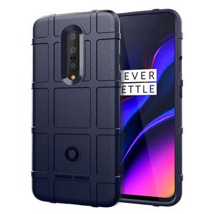 Shockproof Rugged Shield Full Coverage Protective Silicone Case for Oneplus 7 (Blue)