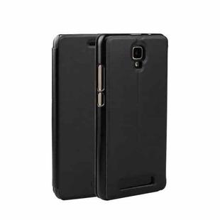 DOOGEE Spring Texture Horizontal Flip Leather Case for DOOGEE X10 / X10S with Holder(Black)