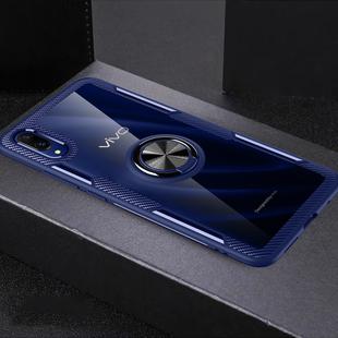 Scratchproof TPU + Acrylic Ring Bracket Protective Case for VIVO X23(Blue)