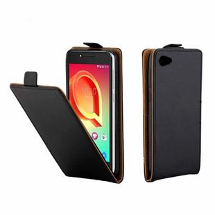 For Alcatel A5 LED TPU Business Style Vertical Flip Protective Leather Case with Card Slot(Black)
