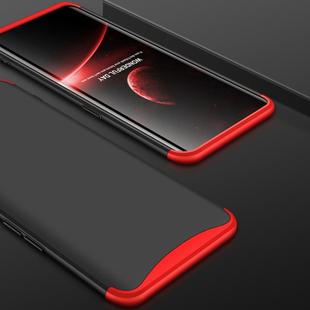 GKK Three Stage Splicing Full Coverage PC Case for OPPO Find X (Black+Red)