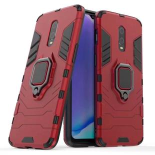 PC + TPU Shockproof Protective Case with Magnetic Ring Holder for OnePlus 7 (Red)