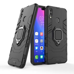 PC + TPU Shockproof Protective Case for Vivo X21, with Magnetic Ring Holder (Black)