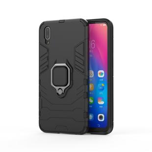 PC + TPU Shockproof Protective Case for Vivo Y97, with Magnetic Ring Holder (Black)