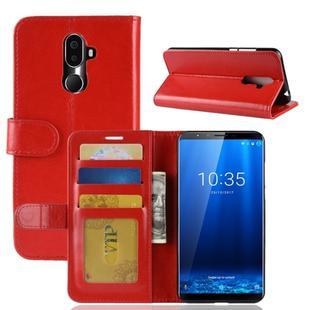 PU + TPU Crazy Horse Texture Horizontal Flip Leather Case for CUBOT X18 Plus, with Wallet & Holder & Card Slots (Red)