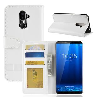 PU + TPU Crazy Horse Texture Horizontal Flip Leather Case for CUBOT X18 Plus, with Wallet & Holder & Card Slots (White)