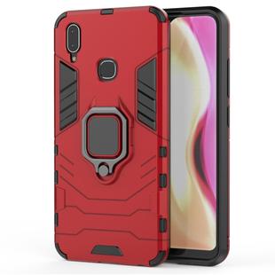 PC + TPU Shockproof Protective Case with Magnetic Ring Holder for Vivo Y95 (Red)