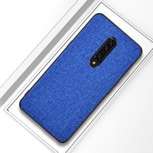 Shockproof Cloth Texture PC+ TPU Protective Case for OnePlus 7(Dark Blue)