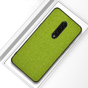 Shockproof Cloth Texture PC+ TPU Protective Case for OnePlus 7(Green)