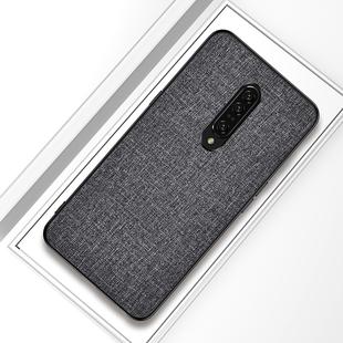 Shockproof Cloth Texture PC+ TPU Protective Case for OnePlus 7(Grey)