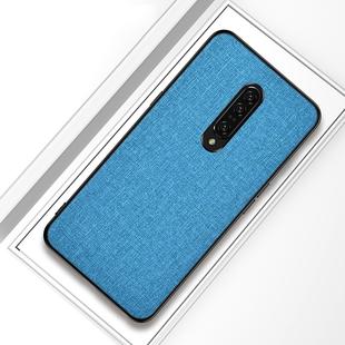 Shockproof Cloth Texture PC+ TPU Protective Case for OnePlus 7(Blue)