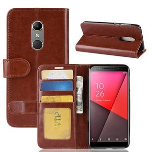 Crazy Horse Texture Horizontal Flip Leather Case for Vodafone Smart N9, with Wallet & Holder & Card Slots (Brown)