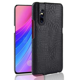 Shockproof Crocodile Texture PC + PU Protective Case for Vivo V15 Pro (Black)