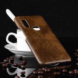 Shockproof Litchi Texture PC + PU Case for Vivo V15 (Brown)