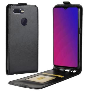 Business Style Vertical Flip Leather Protective Back Cover Case for OPPO F9 (F9 Pro) / OPPO A7x, with Card Slot(Black)